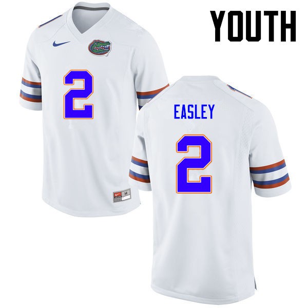 Florida Gators Youth #2 Dominique Easley College Football White